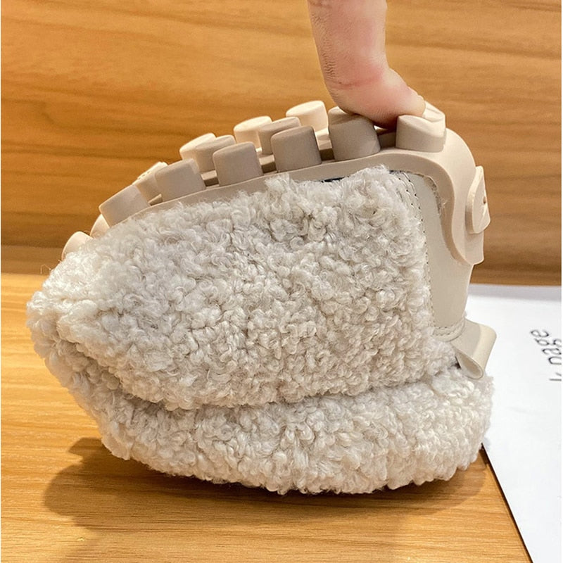 Teddy Loafers - Zachte, harige instaploafers voor dames-Hallo Susanne