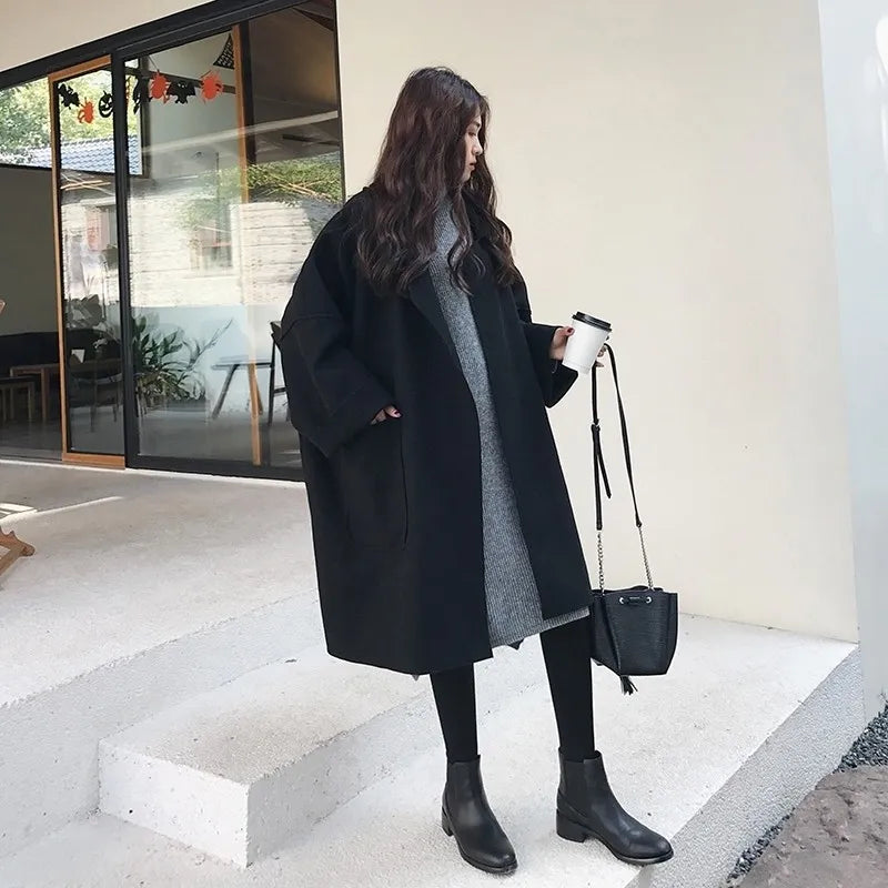 Trenchcoatigan - Wol - Oversized - Trenchcoat - Damescoatigan-Hallo Susanne