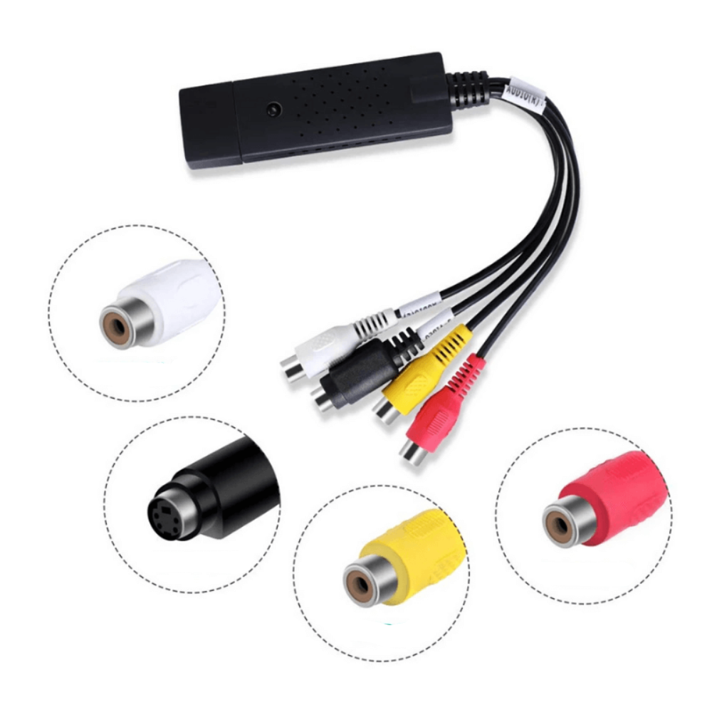 VHS-converter - AV-kabels - Multikabel - VHS-naar-USB-adapter - VHS naar digitaal-Hallo Susanne