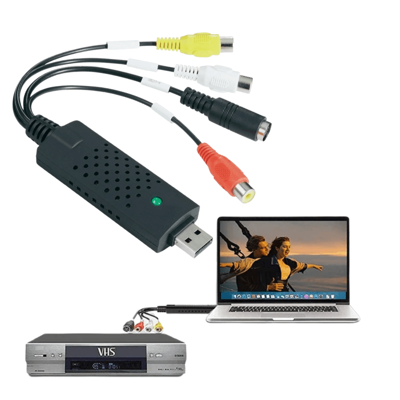 VHS-converter - AV-kabels - Multikabel - VHS-naar-USB-adapter - VHS naar digitaal-Hallo Susanne