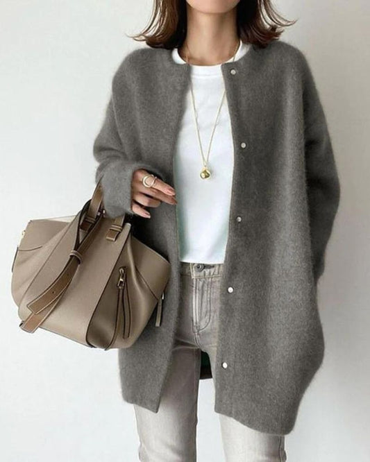 Vest voor dames | Oversized | Button-Up | Gebreid vest | Vest voor dames-Hallo Susanne