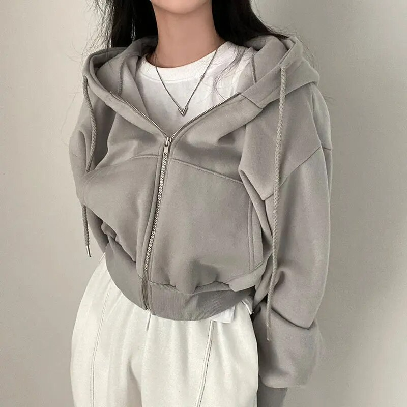 Vrouwen Hoodie | Comfy | Oversized | Rits Hoodie | Dames Zip-Up Hoodies-Hallo Susanne
