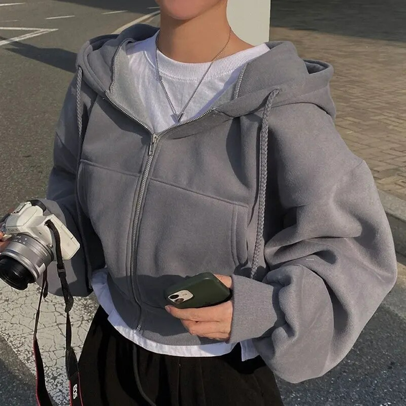 Vrouwen Hoodie | Comfy | Oversized | Rits Hoodie | Dames Zip-Up Hoodies-Hallo Susanne