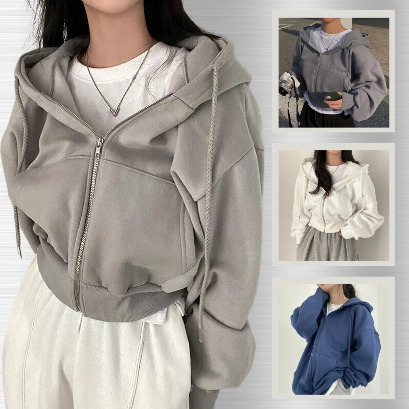 Vrouwen Hoodie | Comfy | Oversized | Rits Hoodie | Dames Zip-Up Hoodies-Hallo Susanne