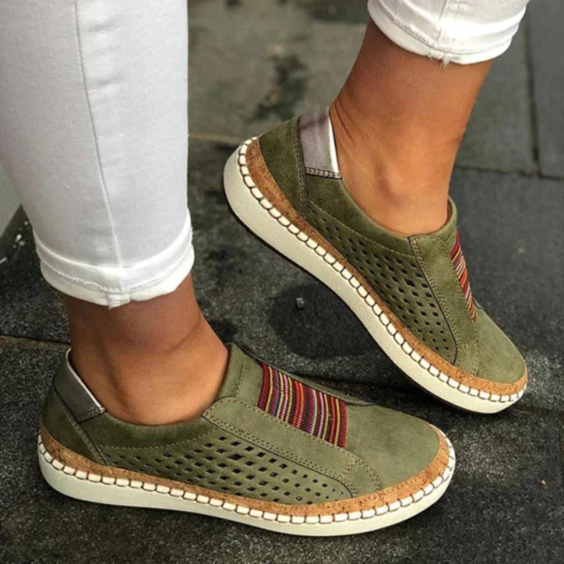 Wandelschoenen - Ergonomisch - Slip-On - Orthopedische schoenen - Damesschoenen-Hallo Susanne