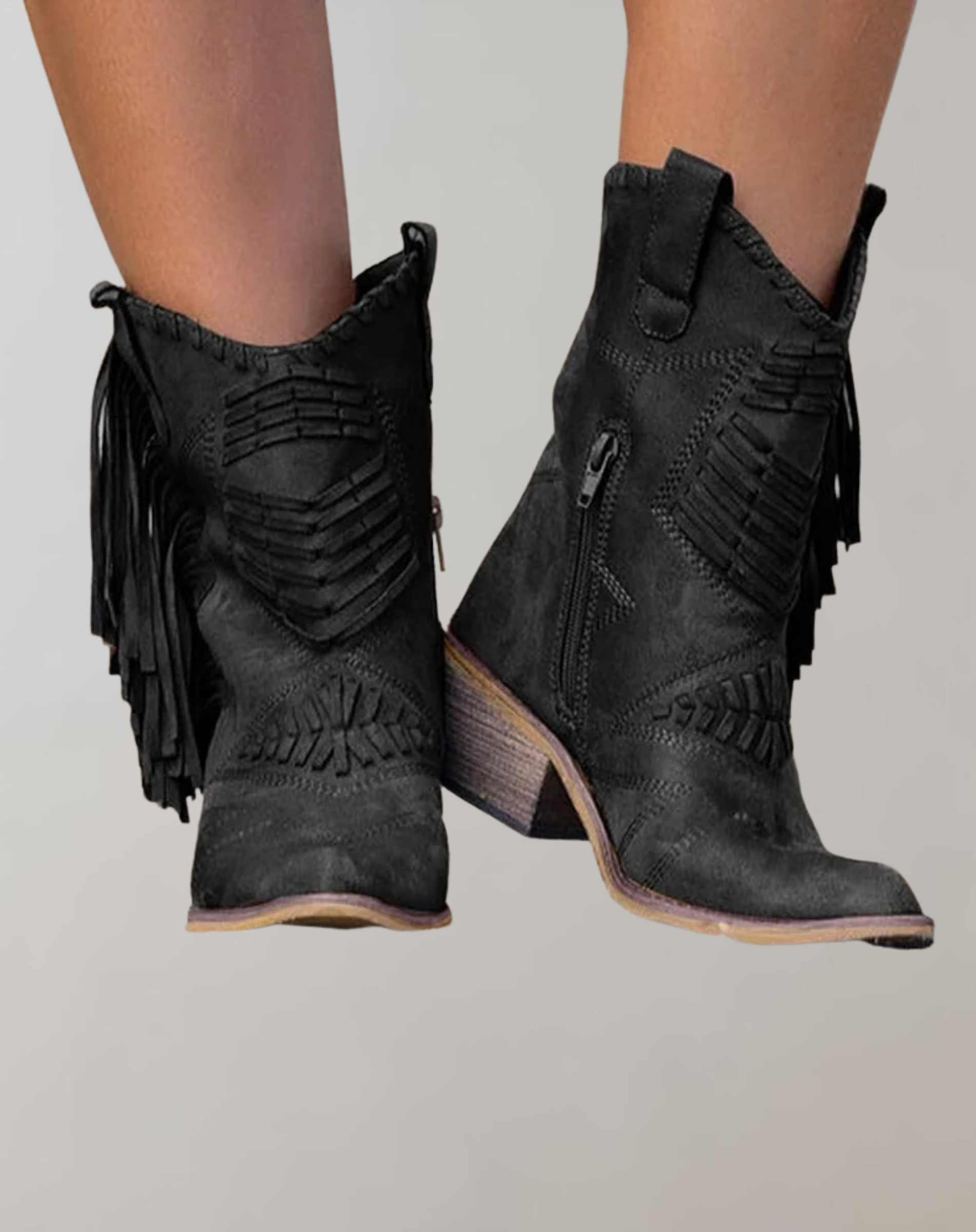Westernlaarzen | Enkel | Kwastjes | Cowboylaarzen | Cowgirl-laarzen-Hallo Susanne