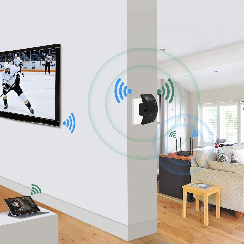 Wifi-repeater - Vast - Internetbereik - Wifi-extender - Draadloze internetversterker-Hallo Susanne