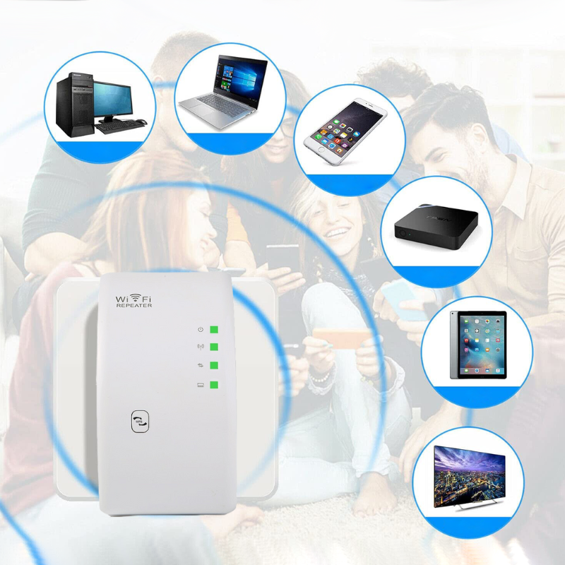 Wifi-repeater - Vast - Internetbereik - Wifi-extender - Draadloze internetversterker-Hallo Susanne