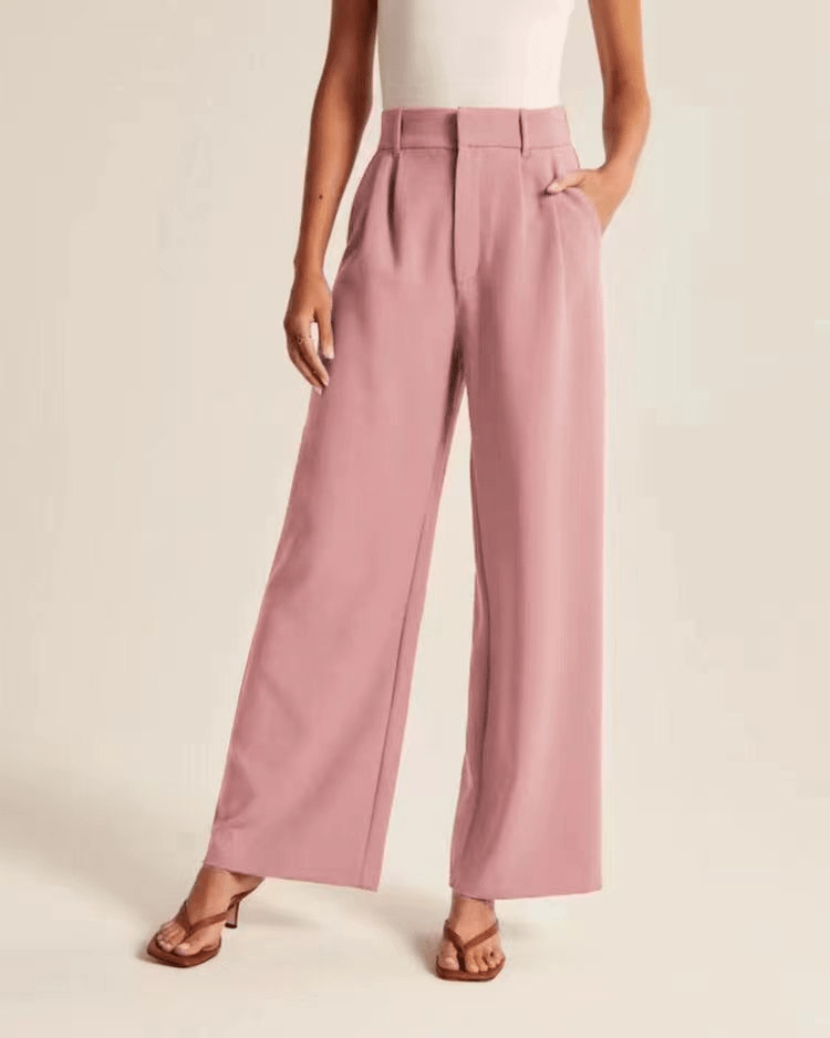 Wijde broek - Damesbroek met hoge taille en wijde pijpen voor kleine vrouwen-Hallo Susanne