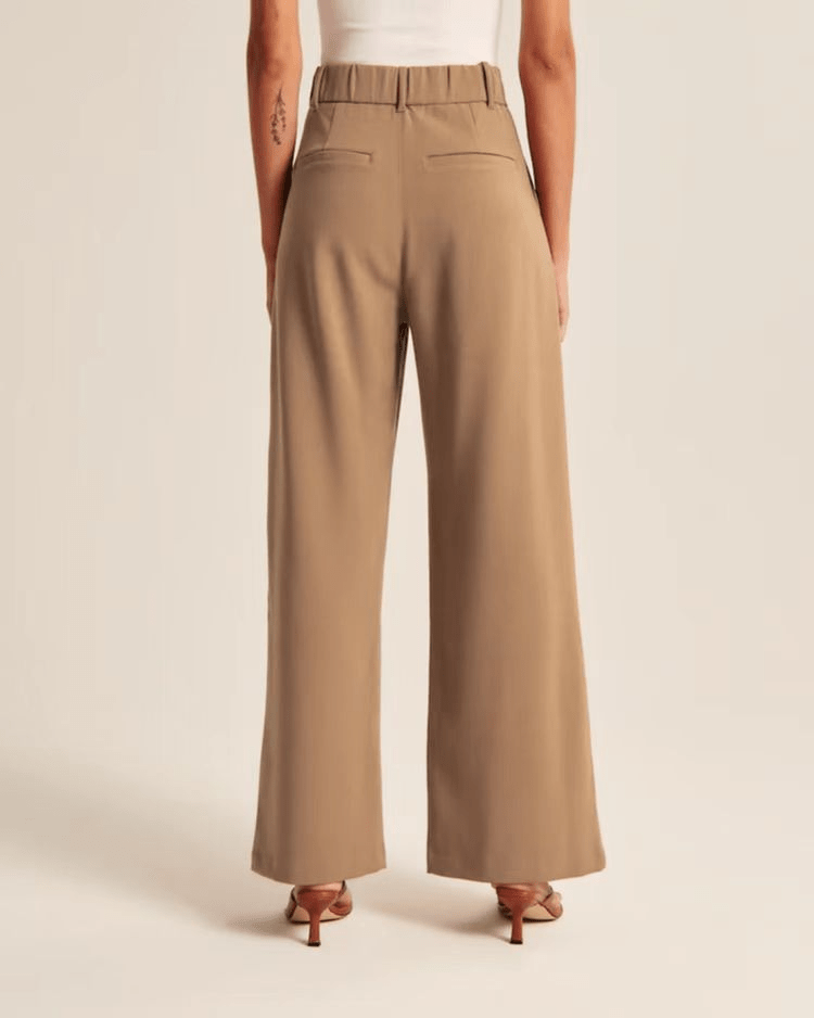 Wijde broek - Damesbroek met hoge taille en wijde pijpen voor kleine vrouwen-Hallo Susanne