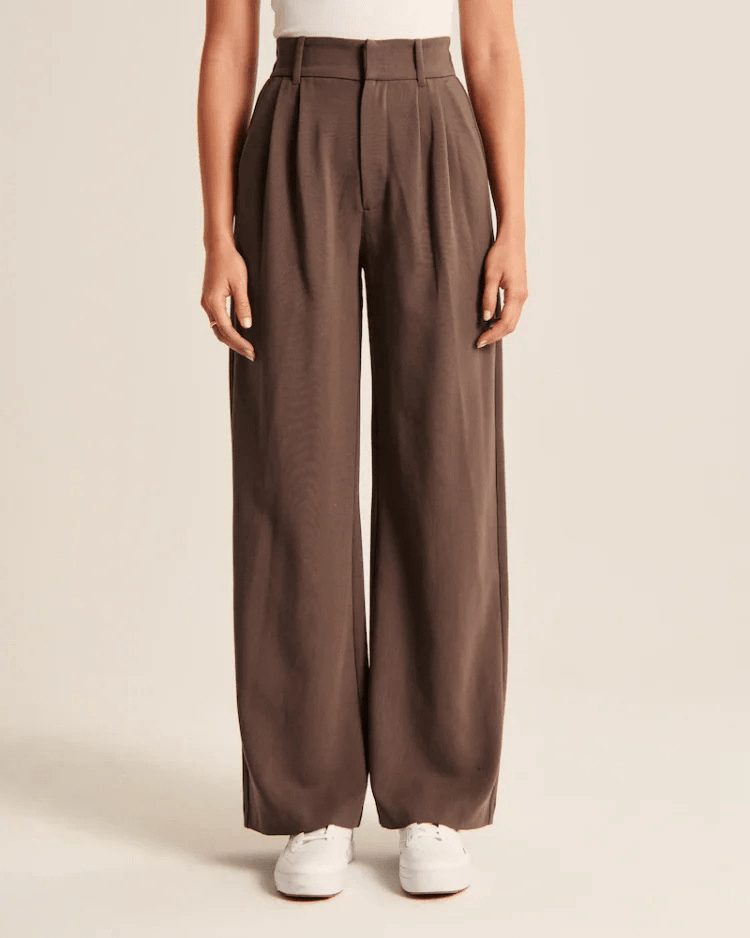 Wijde broek - Damesbroek met hoge taille en wijde pijpen voor kleine vrouwen-Hallo Susanne