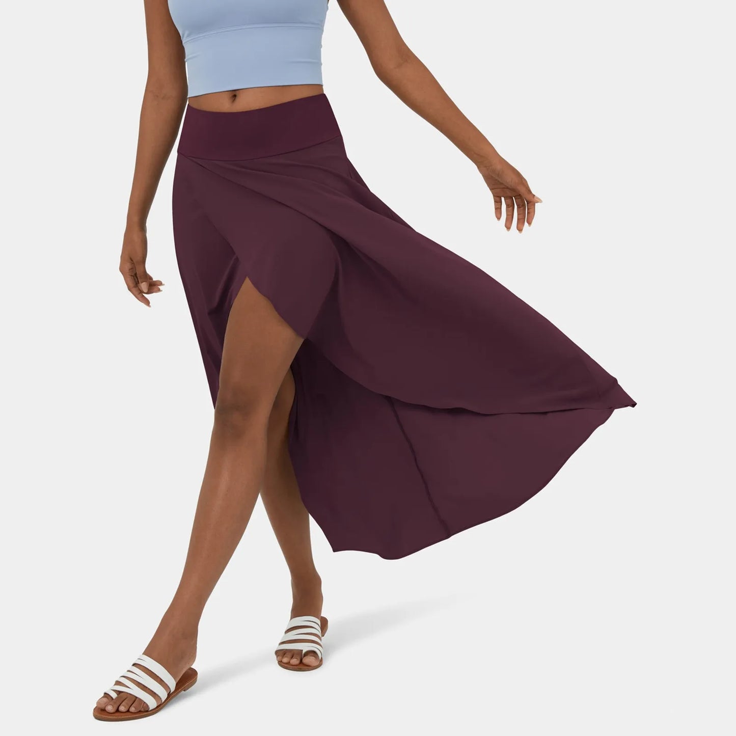 Wikkelrok - Asymmetrisch - Soepelvallend - Midirok - Zomerrok-Hallo Susanne