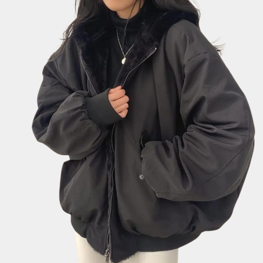 Winter Bomberjas | Warm | Fleece Gevoerd | Oversized Jas | Vrouwen Winterjas-Hallo Susanne