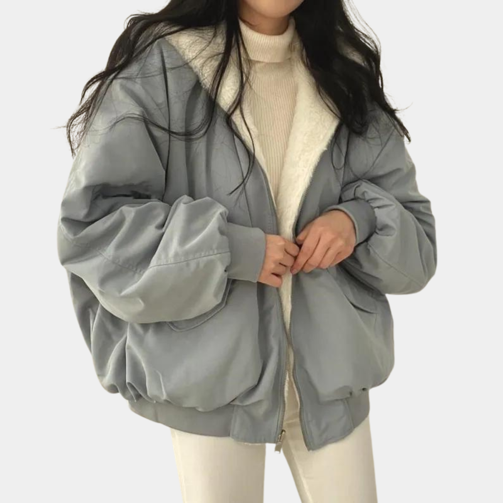 Winter Bomberjas | Warm | Fleece Gevoerd | Oversized Jas | Vrouwen Winterjas-Hallo Susanne