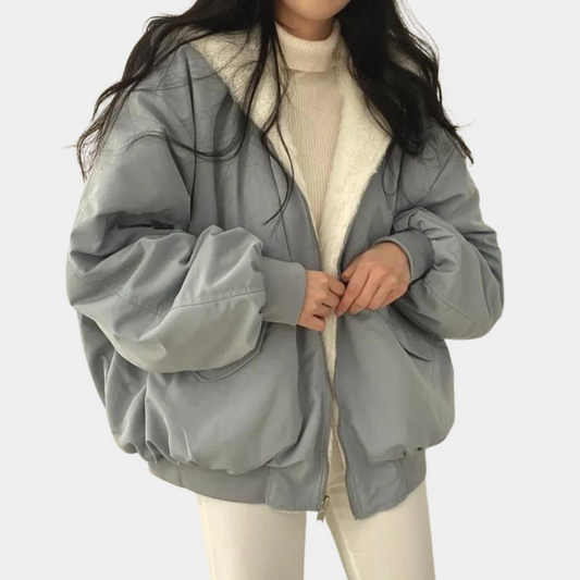 Winter Bomberjas | Warm | Fleece Gevoerd | Oversized Jas | Vrouwen Winterjas-Hallo Susanne