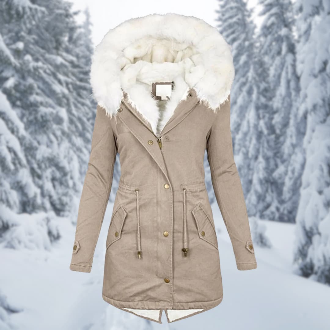 Winter Parka | Kap | Bont gevoerd | Winterjas | Winterjassen Vrouwen-Hallo Susanne