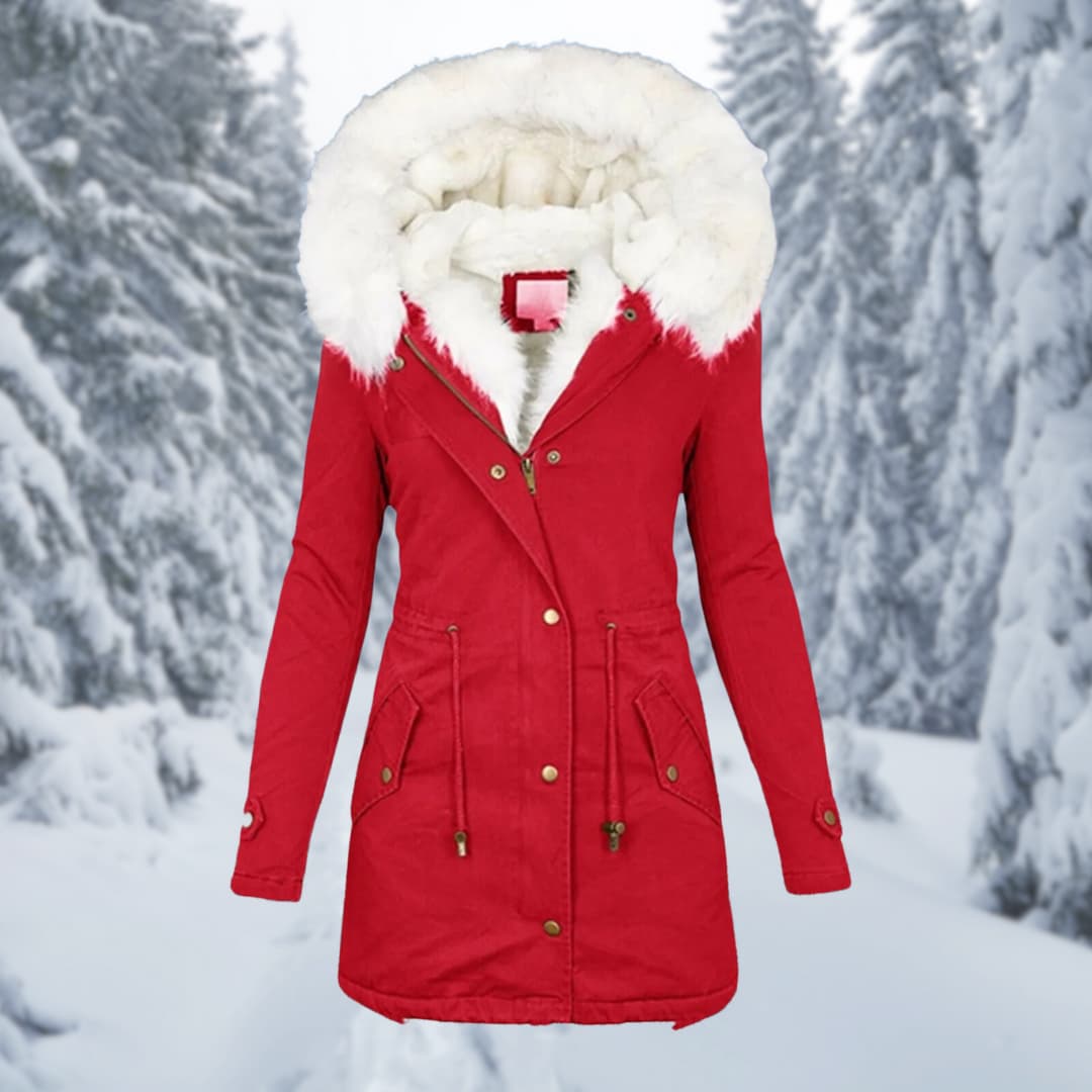 Winter Parka | Kap | Bont gevoerd | Winterjas | Winterjassen Vrouwen-Hallo Susanne