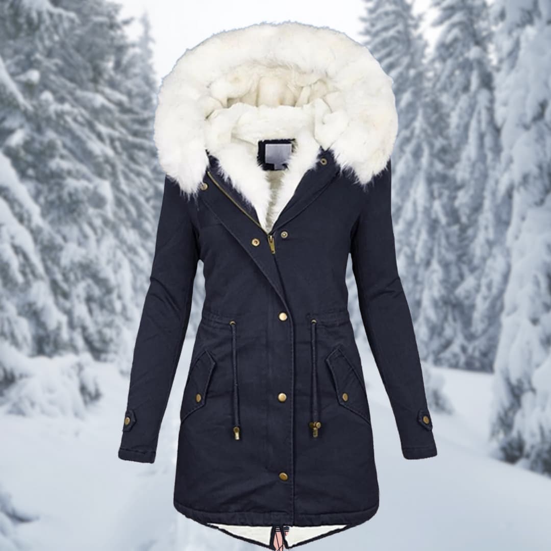 Winter Parka | Kap | Bont gevoerd | Winterjas | Winterjassen Vrouwen-Hallo Susanne