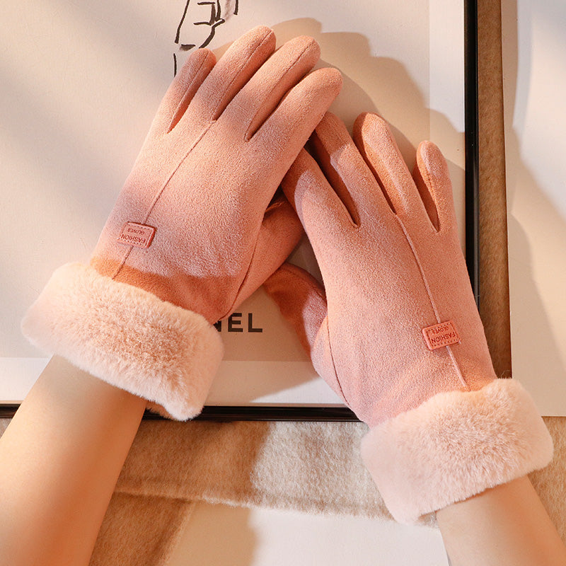 Winterhandschoenen - Warm - Bont gevoerd - TouchScreen handschoenen - Vrouwenhandschoenen-Hallo Susanne