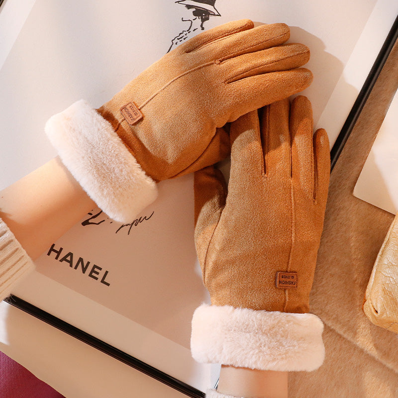 Winterhandschoenen - Warm - Bont gevoerd - TouchScreen handschoenen - Vrouwenhandschoenen-Hallo Susanne