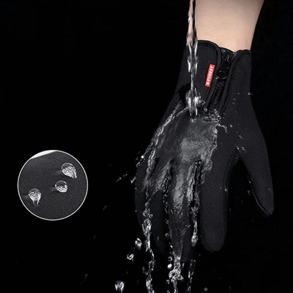 Winterhandschoenen - Zwarte waterdichte touchscreenhandschoenen-Hallo Susanne