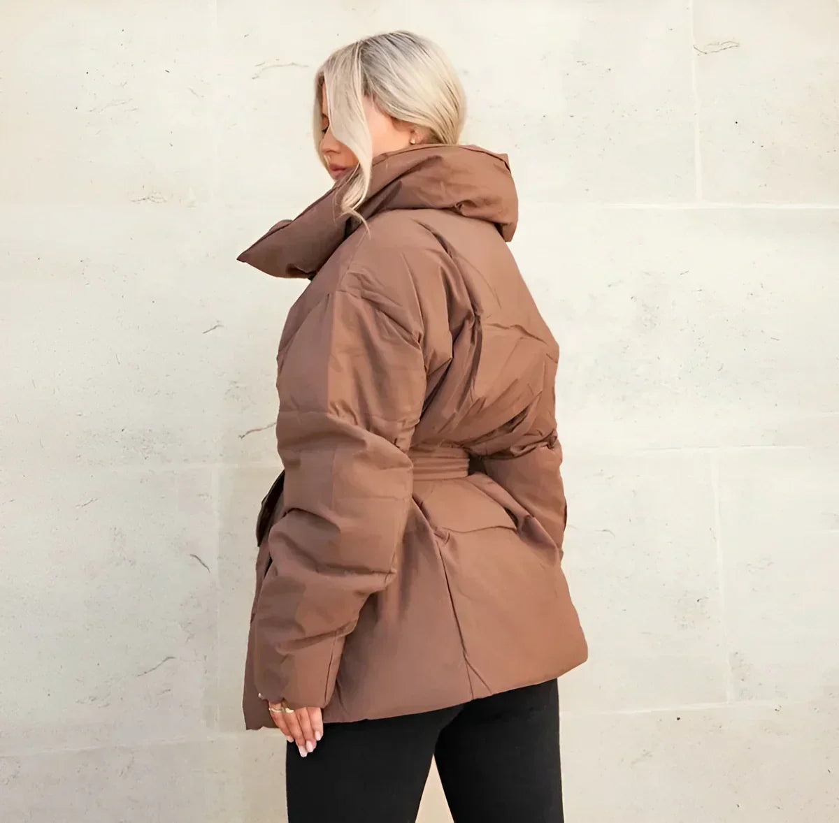 Winterjas | Gewatteerd | Riem | Pufferjas | Damesoverjas-Hallo Susanne