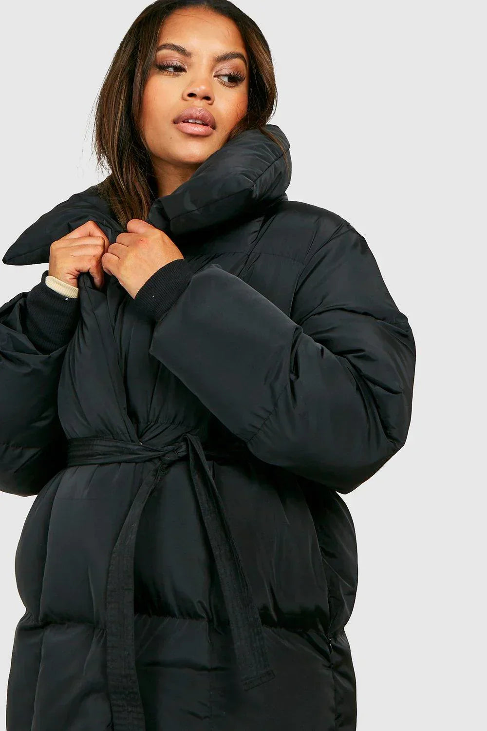 Winterjas | Gewatteerd | Riem | Pufferjas | Damesoverjas-Hallo Susanne
