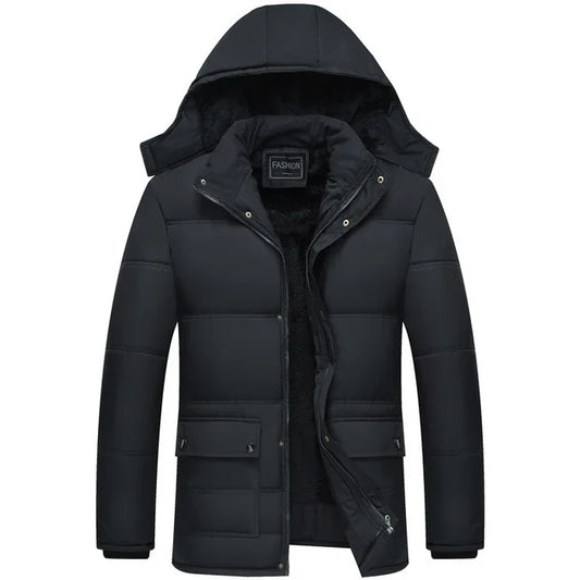 Winterjas voor Heren - Warm - Jas met Capuchon - Donsjack - Pufferjas voor Heren-Hallo Susanne