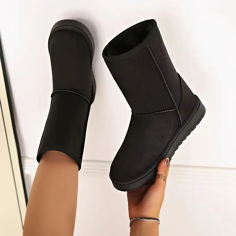 Winterlaarzen - Mid Calf - Met fleece gevoerd - Snow Boots - Dameslaarzen-Hallo Susanne