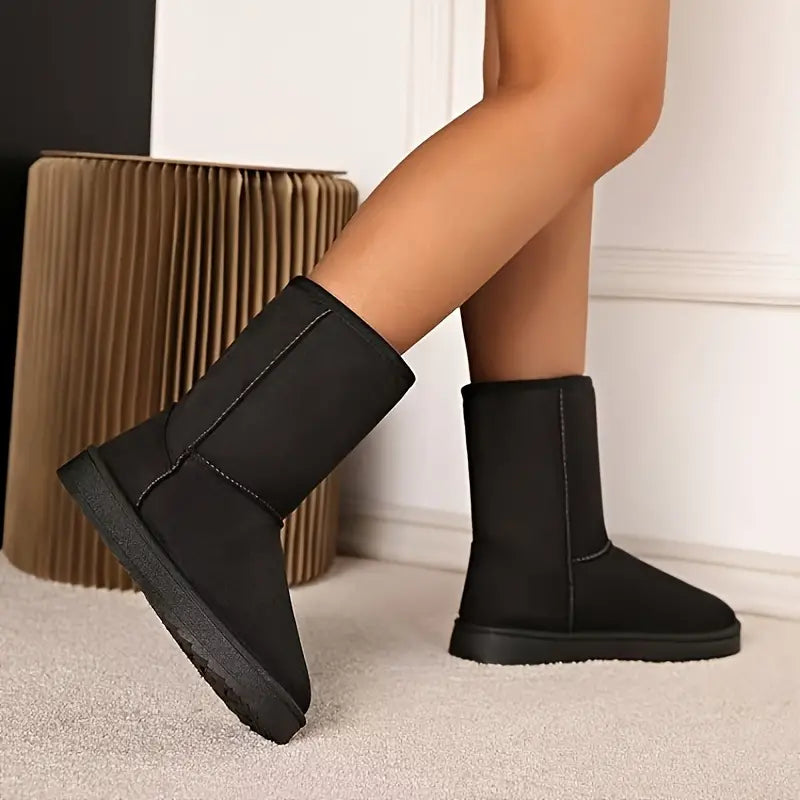 Winterlaarzen - Mid Calf - Met fleece gevoerd - Snow Boots - Dameslaarzen-Hallo Susanne