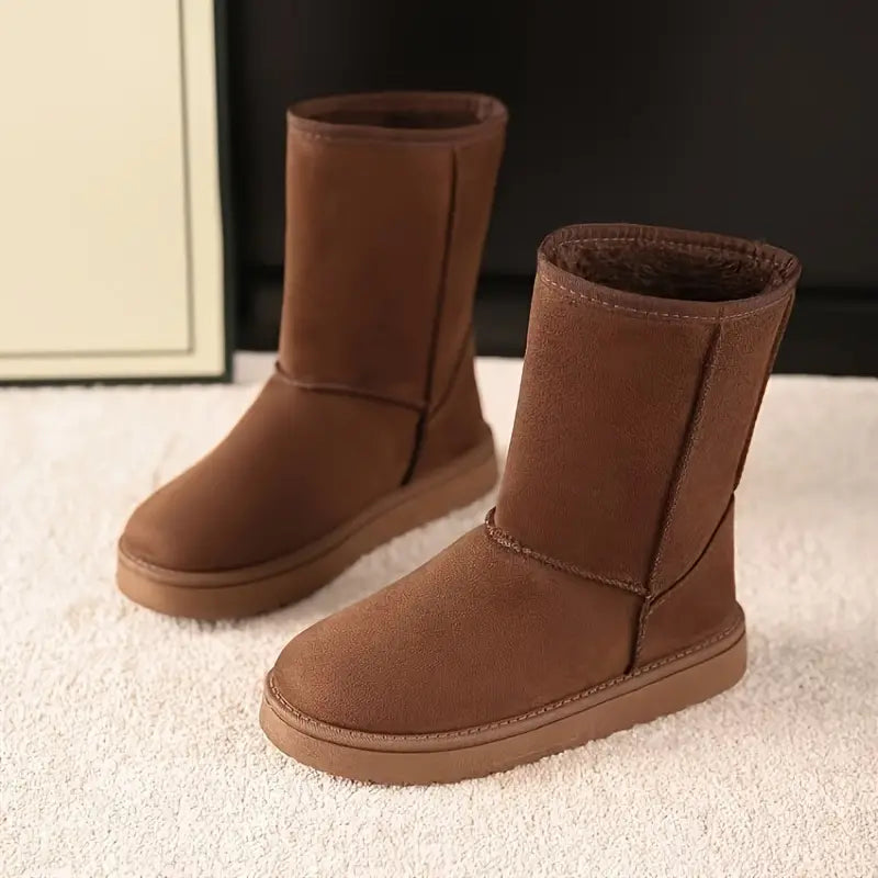 Winterlaarzen - Mid Calf - Met fleece gevoerd - Snow Boots - Dameslaarzen-Hallo Susanne