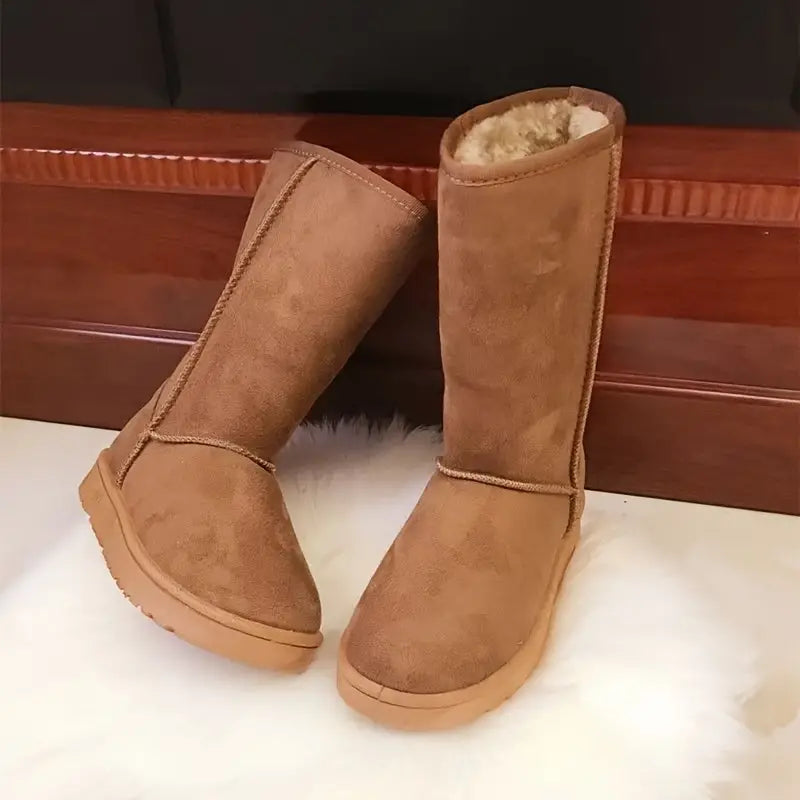 Winterlaarzen - Mid Calf - Met fleece gevoerd - Snow Boots - Dameslaarzen-Hallo Susanne