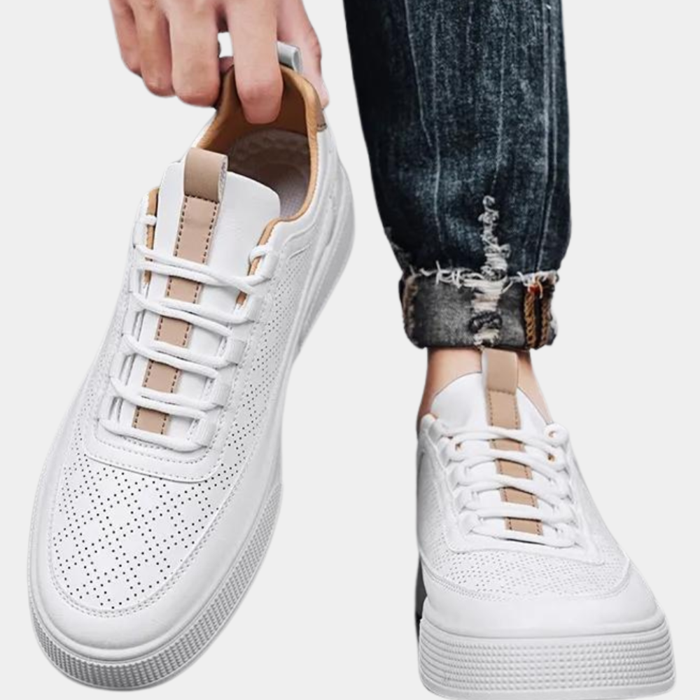 Witte sneakers - Lichtgewicht herenslippers voor de zomer-Hallo Susanne