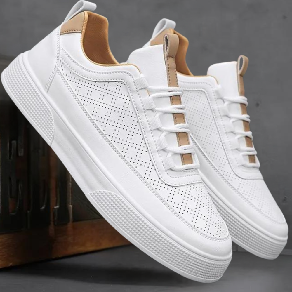 Witte sneakers - Lichtgewicht herenslippers voor de zomer-Hallo Susanne