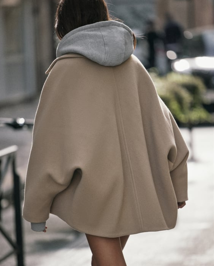 Wollen Trenchcoat | Kort | Single Breasted | Oversized Jack| Vrouwenjas-Hallo Susanne