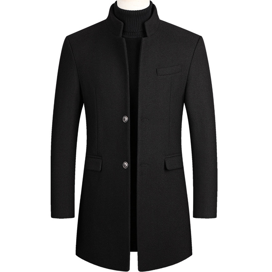Wollen Trenchcoat - Single Breasted - Halflang - Trenchcoat - Herenjassen-Hallo Susanne
