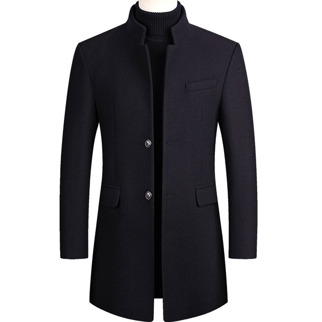 Wollen Trenchcoat - Single Breasted - Halflang - Trenchcoat - Herenjassen-Hallo Susanne