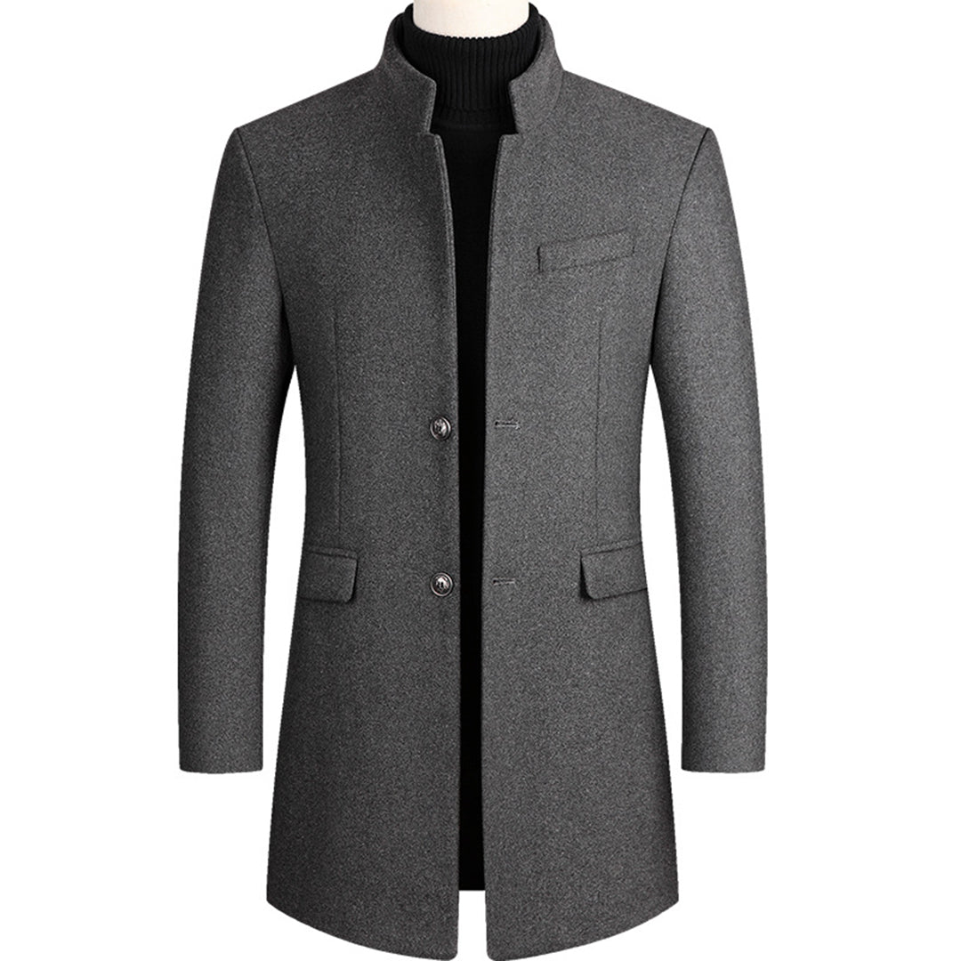 Wollen Trenchcoat - Single Breasted - Halflang - Trenchcoat - Herenjassen-Hallo Susanne