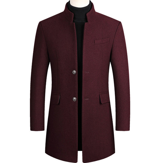 Wollen Trenchcoat - Single Breasted - Halflang - Trenchcoat - Herenjassen-Hallo Susanne