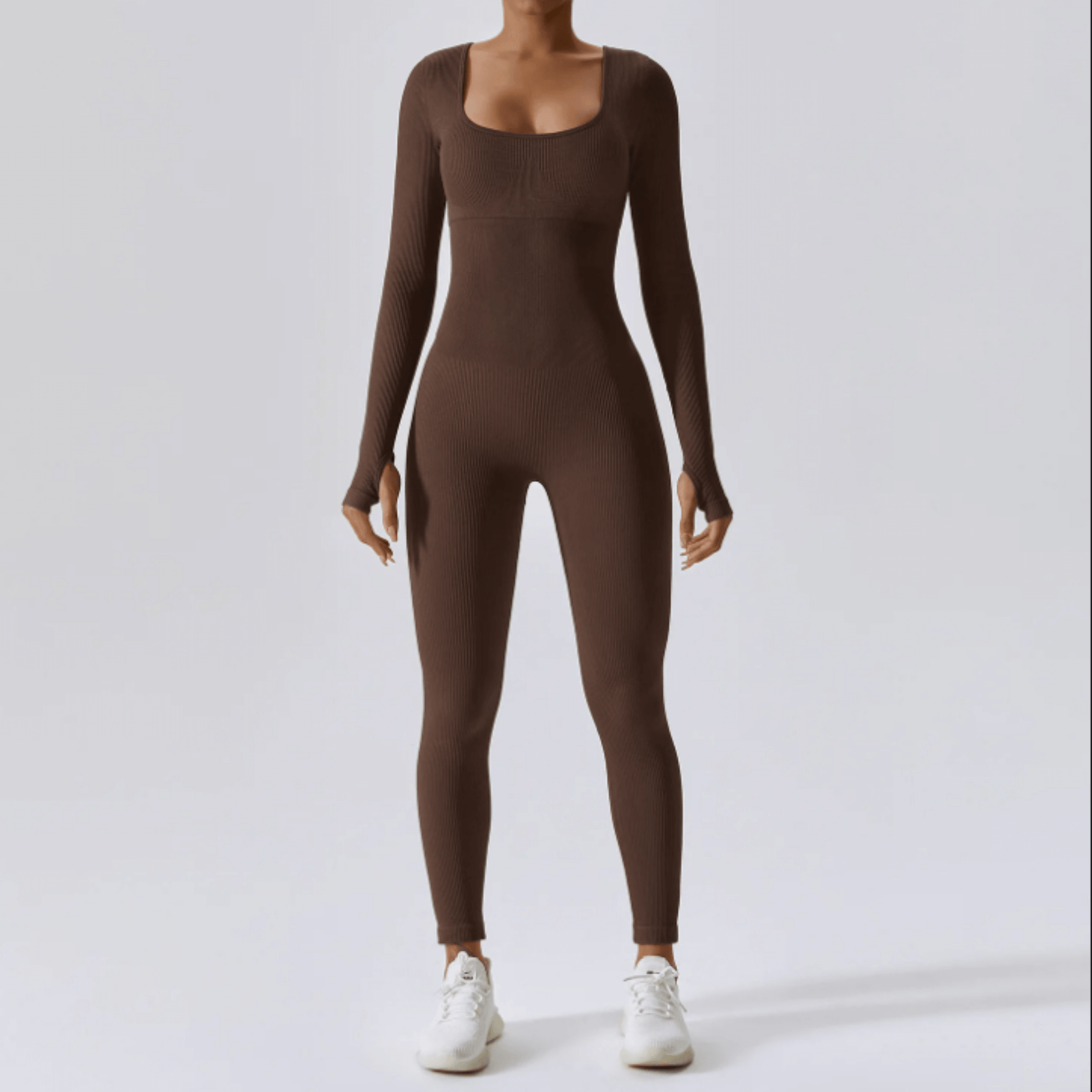 Workout Jumpsuit - Flatterende jumpsuit met lange mouwen voor dames om in te sporten-Hallo Susanne