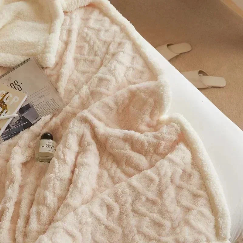 Zachte Sherpa-deken - Pluizig - Winter - Pluche deken - Fleece deken-Hallo Susanne