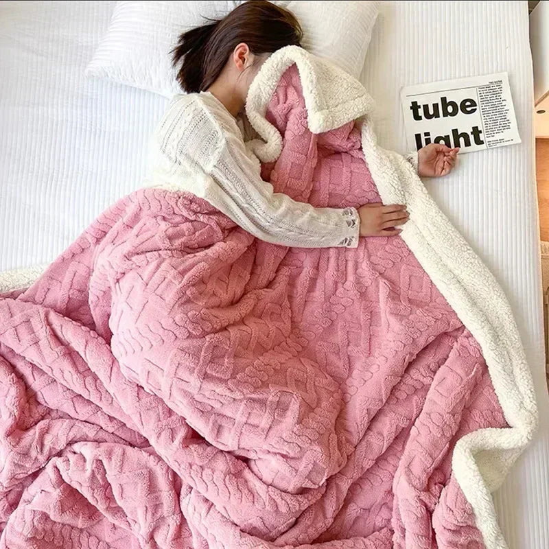 Zachte Sherpa-deken - Pluizig - Winter - Pluche deken - Fleece deken-Hallo Susanne