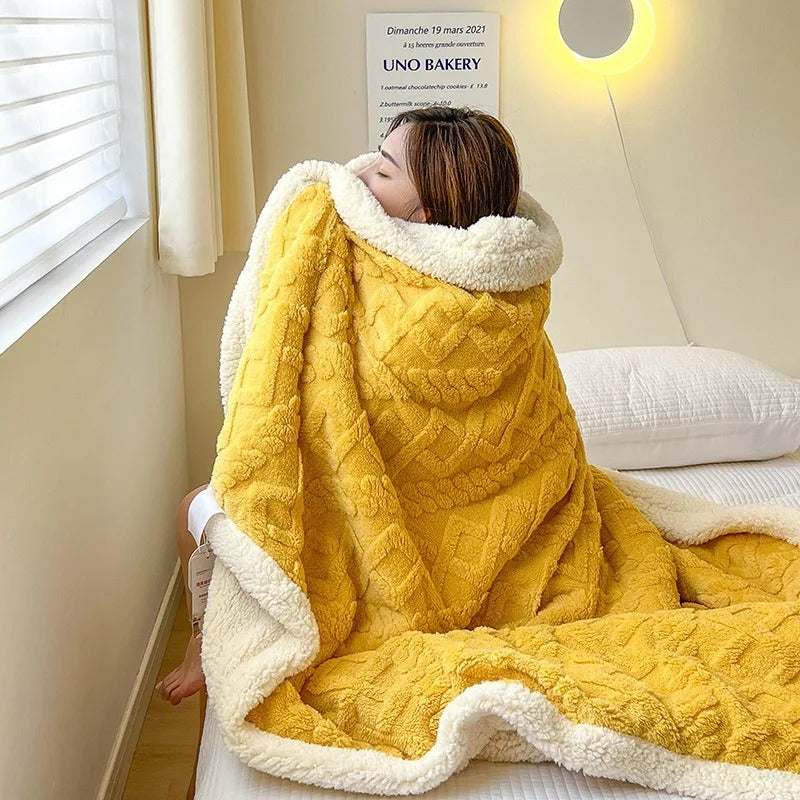 Zachte Sherpa-deken - Pluizig - Winter - Pluche deken - Fleece deken-Hallo Susanne