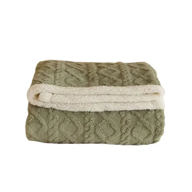 Zachte Sherpa-deken - Pluizig - Winter - Pluche deken - Fleece deken-Hallo Susanne