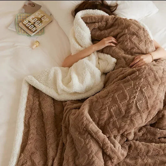 Zachte Sherpa-deken - Pluizig - Winter - Pluche deken - Fleece deken-Hallo Susanne