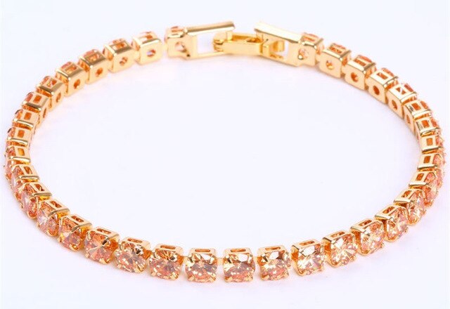 Zirkoon Armband - Zilveren gouden sieraden tennisarmband voor dames-Hallo Susanne