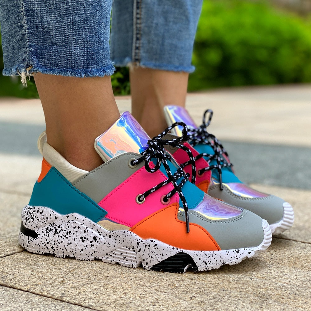 Zizza dames Sneakers Hippe gekleurde vrouwen Sneaker voor de