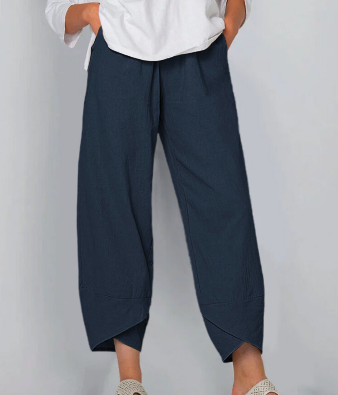 Zomerbroek | Wijde Pijp | Geknipt | Linnen Broek | Damesbroek-Hallo Susanne