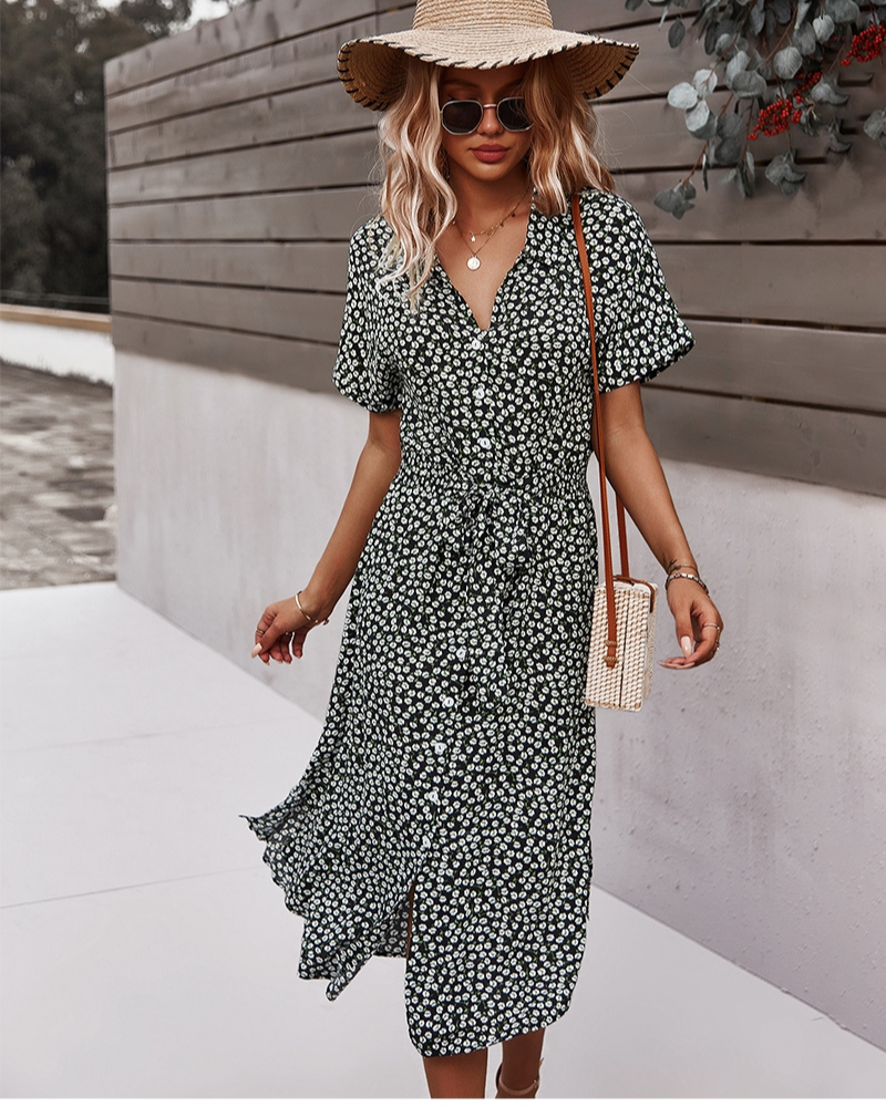 Midi bloemenjurk 2025