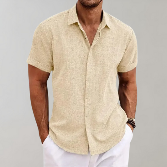 Zomershirt - Poloshirt - Button-Up - Shirt met korte mouwen - Herenkleding-Hallo Susanne